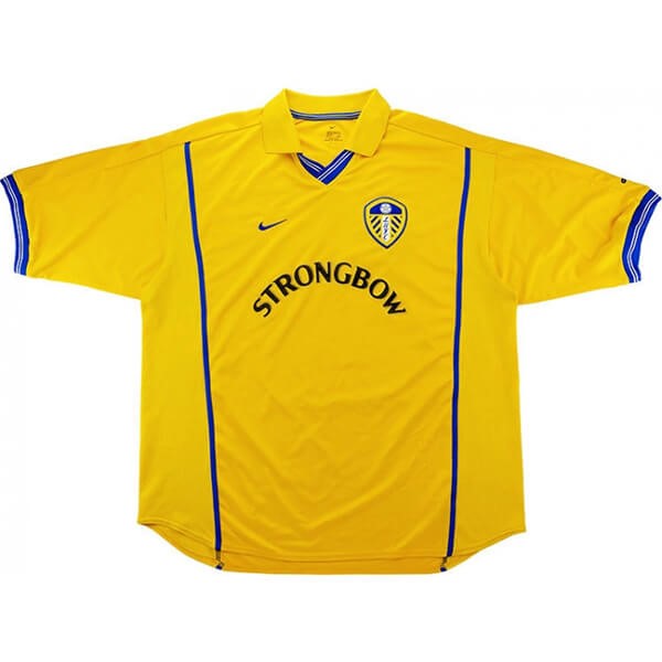 Tailandia Camiseta Leeds United 1ª Retro 2000 2002 Amarillo